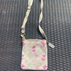 Coach Signature Butterfly Swingpack Crossbody Bag